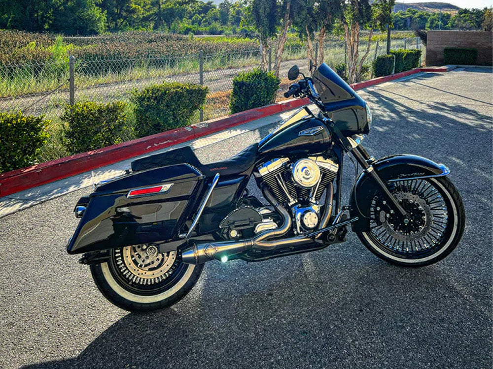 SP Concepts- 2-Into-1 LaneSplitter Exhaust – Stainless Steel. Fits Touring 1995-2016
