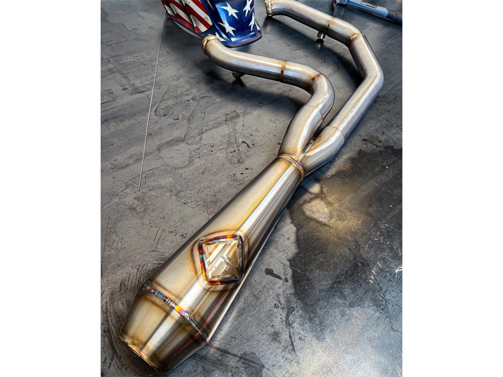 SP Concepts- 2-Into-1 LaneSplitter Exhaust – Stainless Steel. Fits Touring 1995-2016