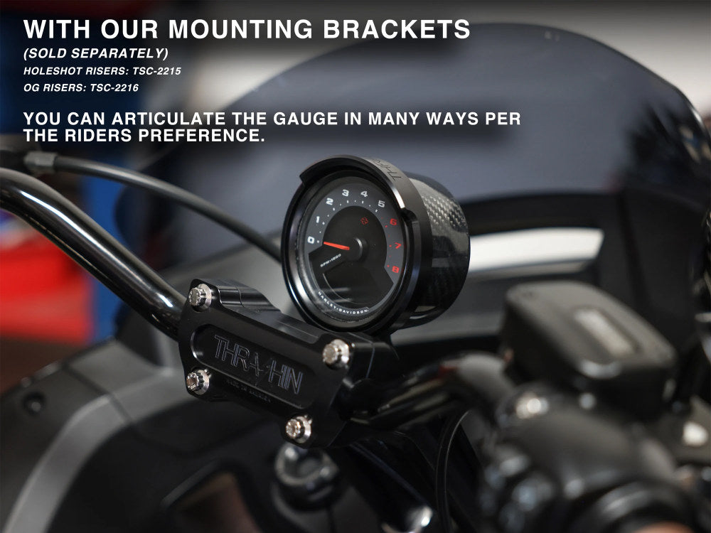 Thrashin- Gauge Housing Relocation Kit – Black. Fits Low Rider S 2022up