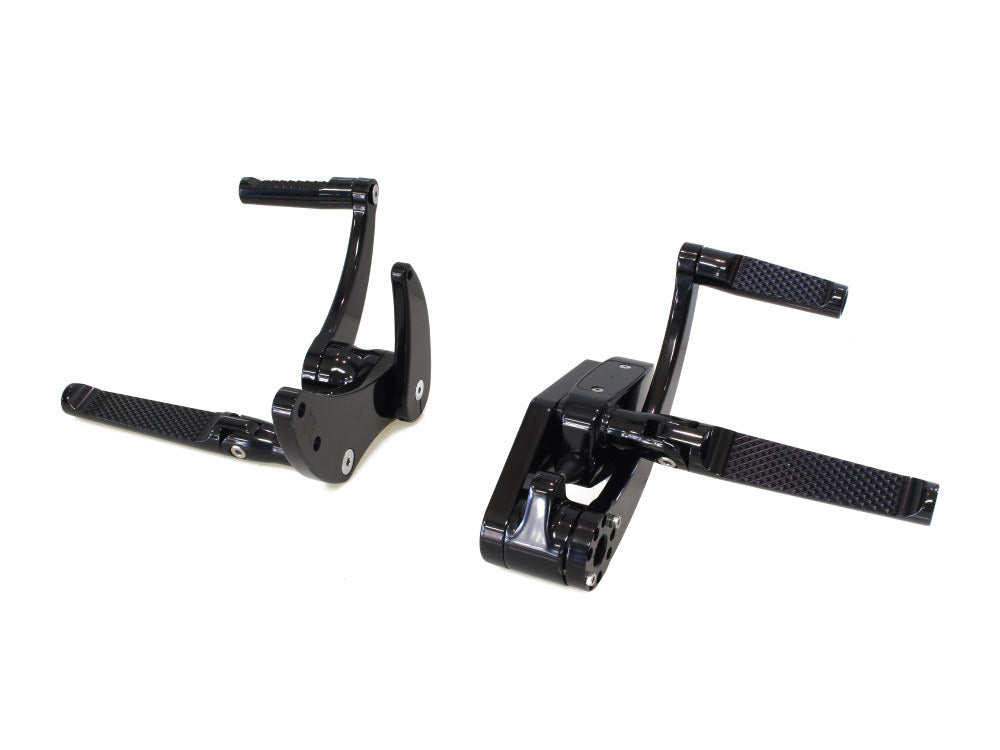 HHI- Forward Controls – Knurled – Black. Fits Softail 2018up. Length Adjustable.