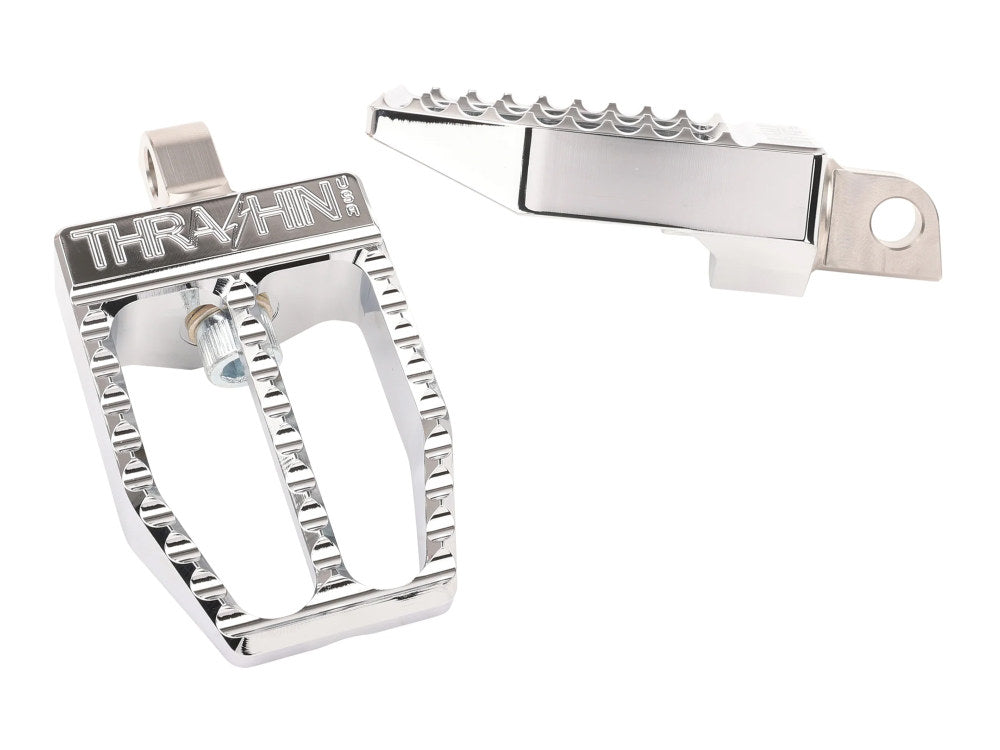 Thrashin- Militant Footpegs With HD Male Mount – Chrome
