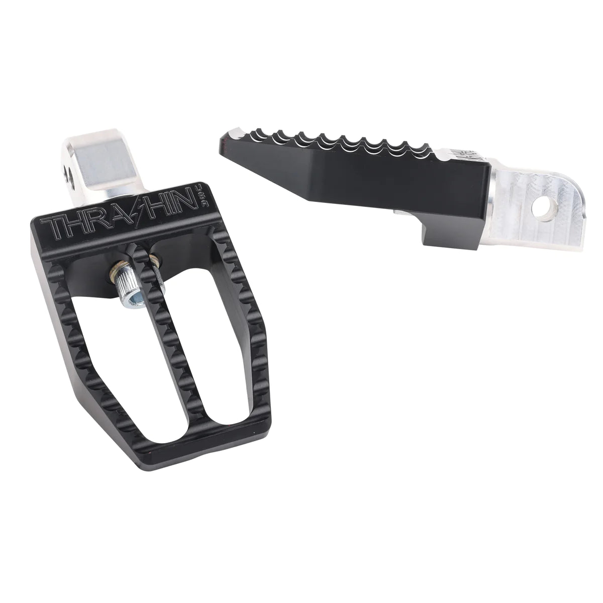 Thrashin- Militant Footpegs With HD Male Mount – Black.