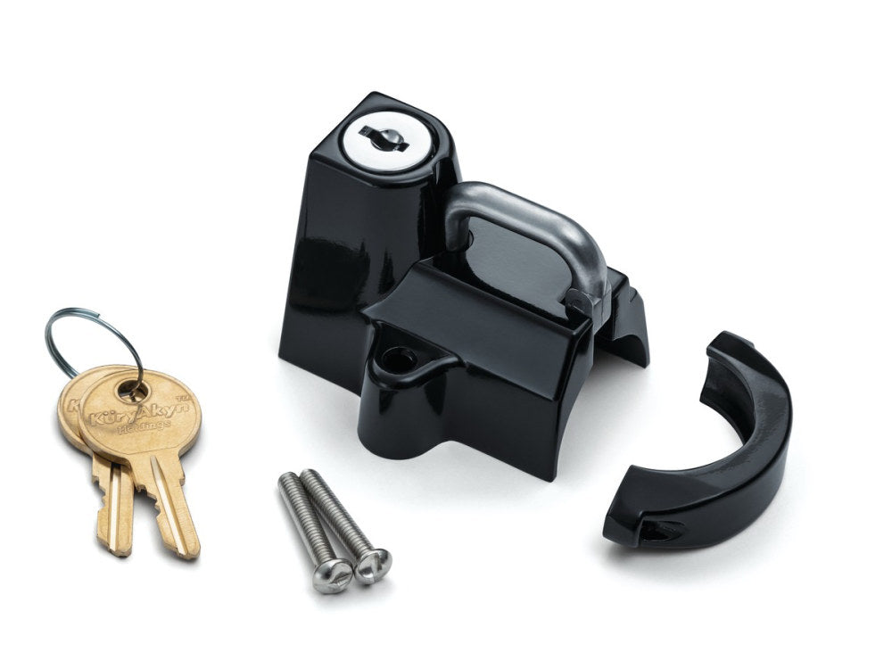 KuryakynK- Universal Helmet Lock – Black. Fits 7/8in. to 1-1/4in. Tube.