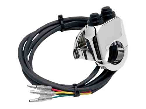 Handlebar Control Switch – Chrome. Fits 1in. or 1-1/4in. Bars Running Air Suspension.