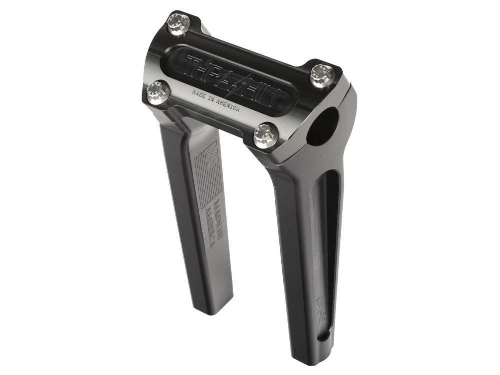 Thrashin- 8in. Straight Thrashin Risers - Black. Fits 1in. Handlebar