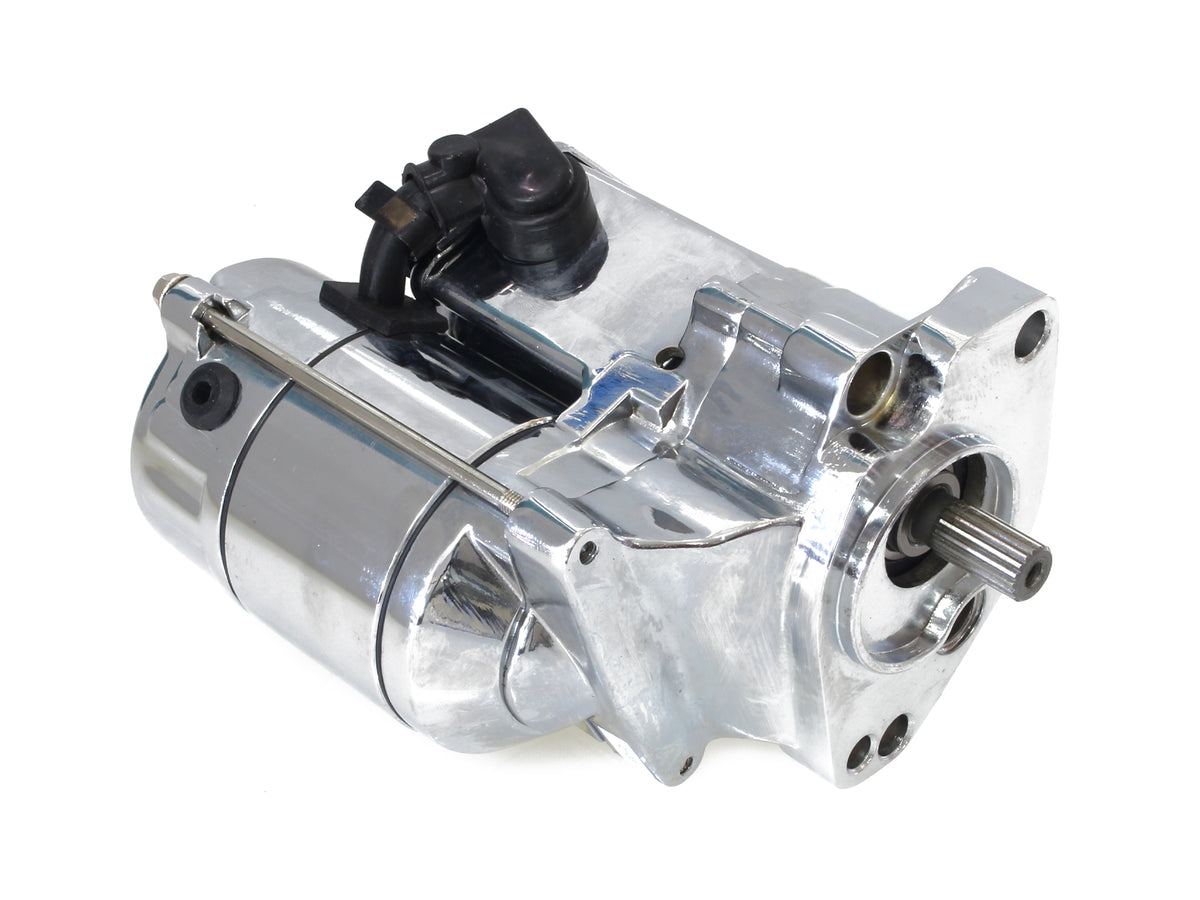 1.4kw Starter Motor - Chrome. Fits Big Twin 1989-2006