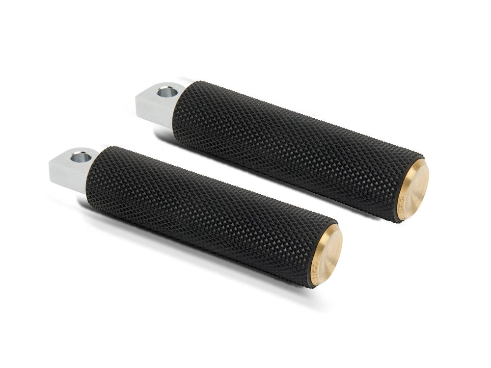 Knurled Fusion Footpegs – Brass