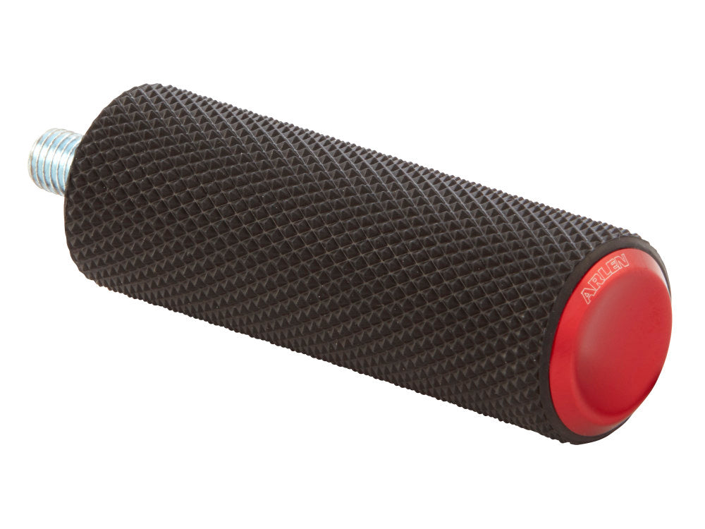 Knurled Fusion Shiftpeg – Red. Fits H-D.