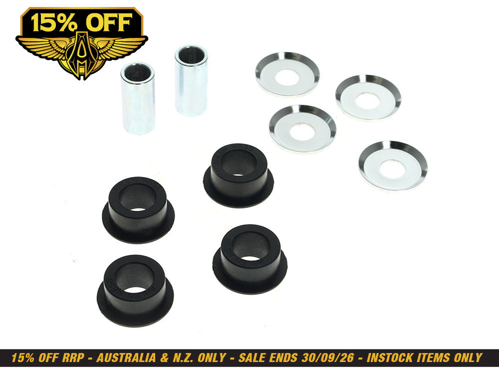 Heavy Duty Polyurethane Handlebar Damper Kit - Chrome. Fits most Big Twin 1973-2017 & Sportster 1973-2003.