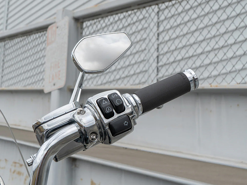 Mini Stocker Forged Mirror – Chrome. Fits Left – Arlen Ness