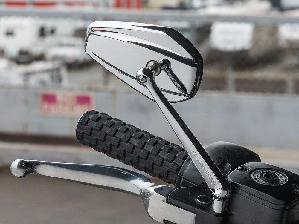 Mini Stocker Forged Mirror – Chrome. Fits Right – Arlen Ness