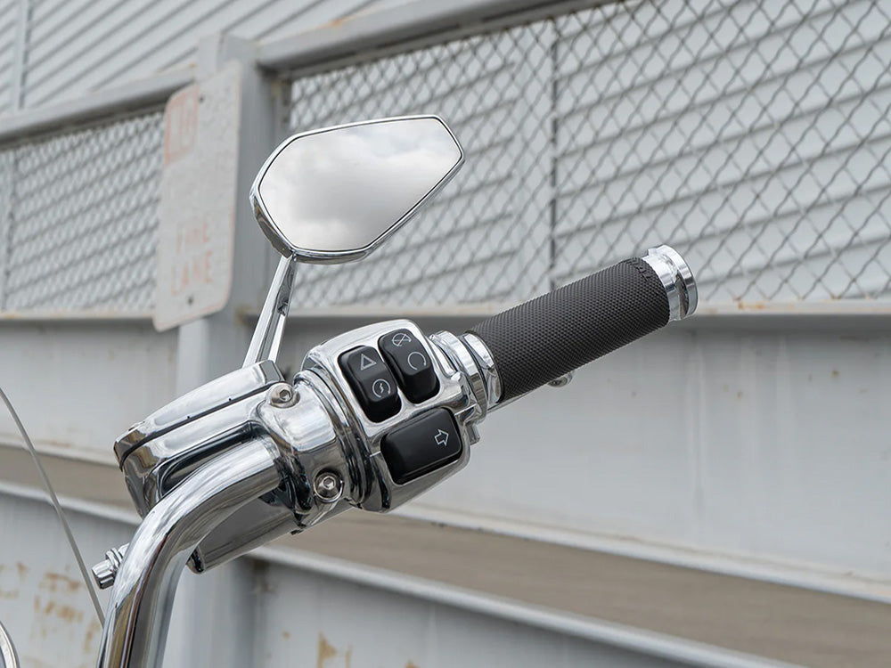 Mini Stocker Forged Mirror – Chrome. Fits Right – Arlen Ness