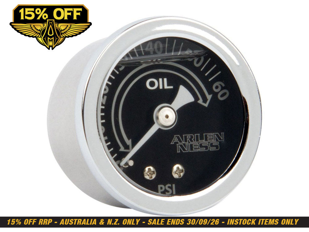 Replacement Oil Pressure Gauge. 1-1/2in. Gauge - Deep Cut.