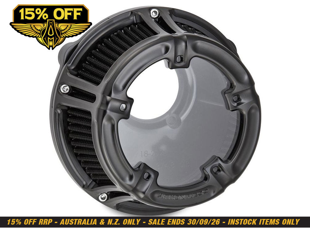 Method Air Cleaner Kit - Black. Fits Touring 2008-2016, Softail 2016-2017, CVO Softail 2011-2017 & Dyna Low Rider S 2016-2017 with Throttle-by-Wire