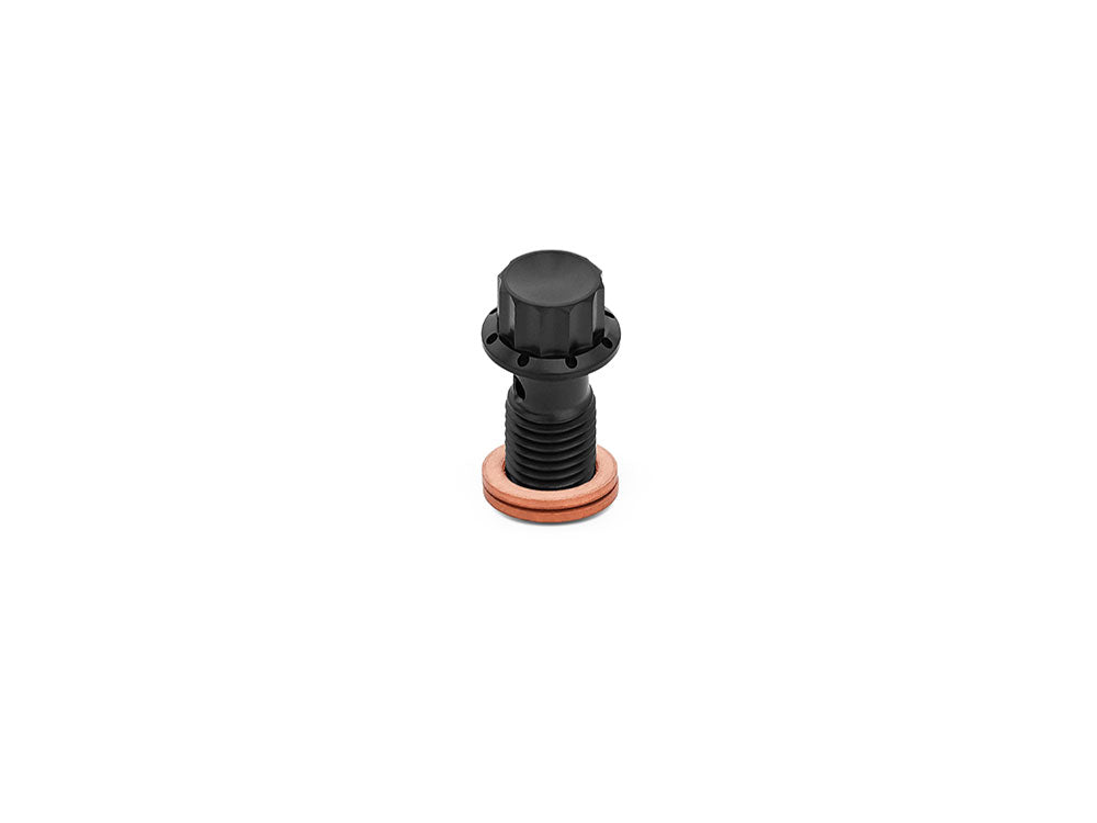 Titanium 12-Point 12mm M12 x 1.50 Banjo Bolt - Black