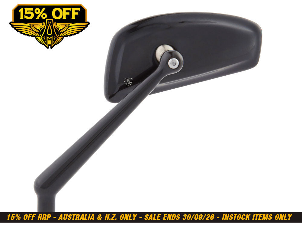 Tearchop Mirror - Black. Fits Left.