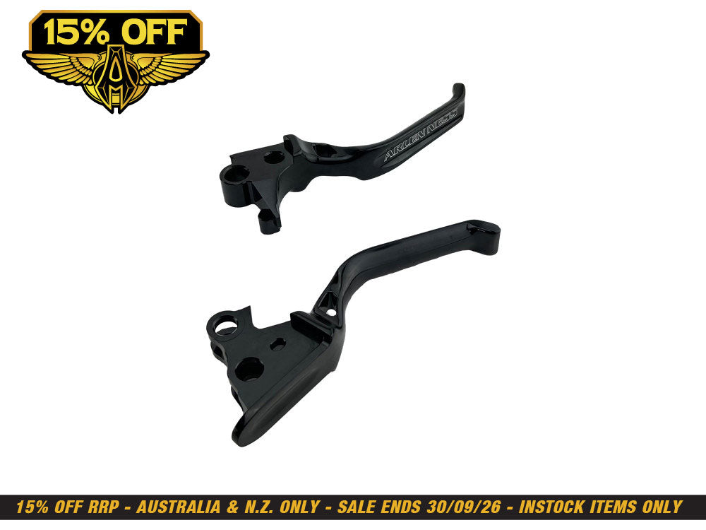 Method Levers - Black. Fits Touring 2017-2020 with Hydraulic Clutch.