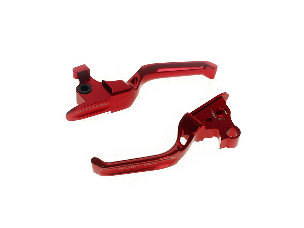 Method Levers - Red. Fits Softail 2018-2024
