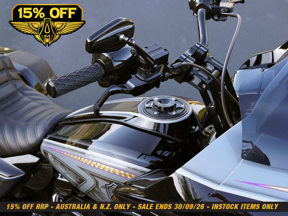 Method Levers - Black. Fits CVO Touring 2023up, Street Glide & Road Glide 2024up, Touring 2025up