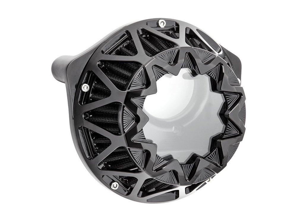 Arlenness- Crossfire Air Cleaner Kit – Black. Fits Softail 2000-2015, Dyna 1999-2017, Touring 1999-2007 with CV Carb or Cable Operated Delphi EFI