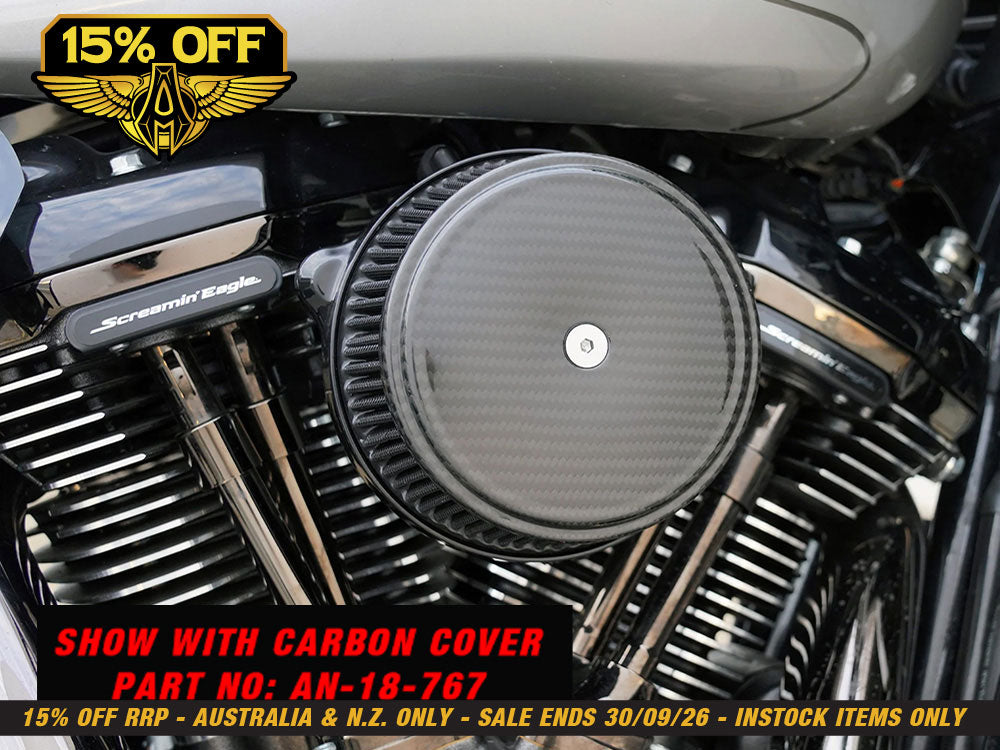 Stage 1 Big Sucker Air Cleaner Kit - Black. Fits CVO Touring 2023up, Street Glide & Road Glide 2024up, Touring 2025up & Softail 2025up