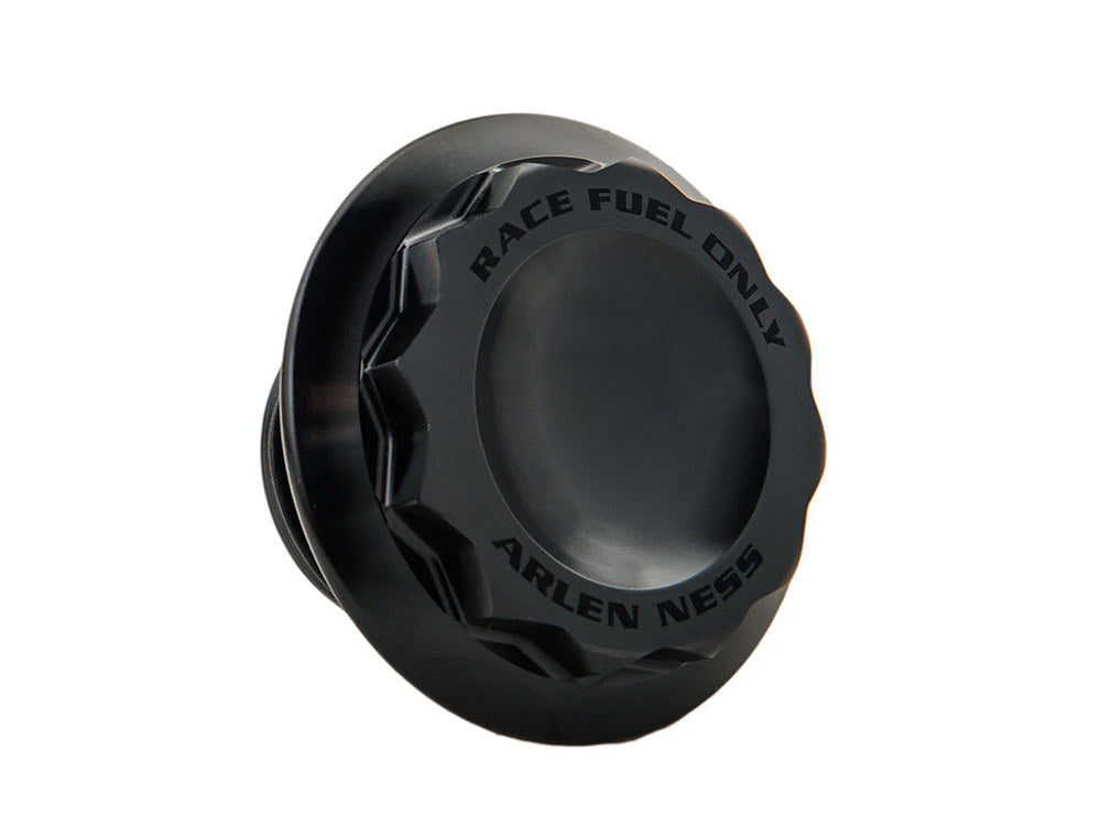 Arlen Ness - 12 Point, Right Hand Vented Screw-In Fuel Cap – Black. Fits H-D Big Twin 1996up & Sportster 1996-2021