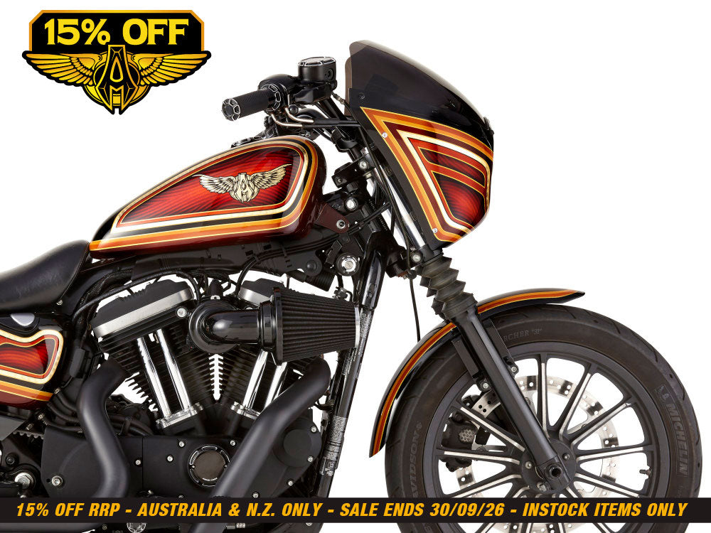 90deg Monster Sucker Air Cleaner Kit - Black. Fits Sportster 1991-2021