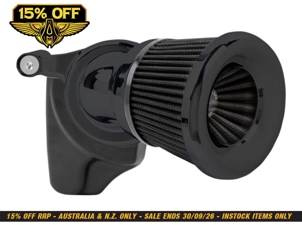 Velocity 65 Degree Air Cleaner Kit - Black. Fits Sportster 1991-2021