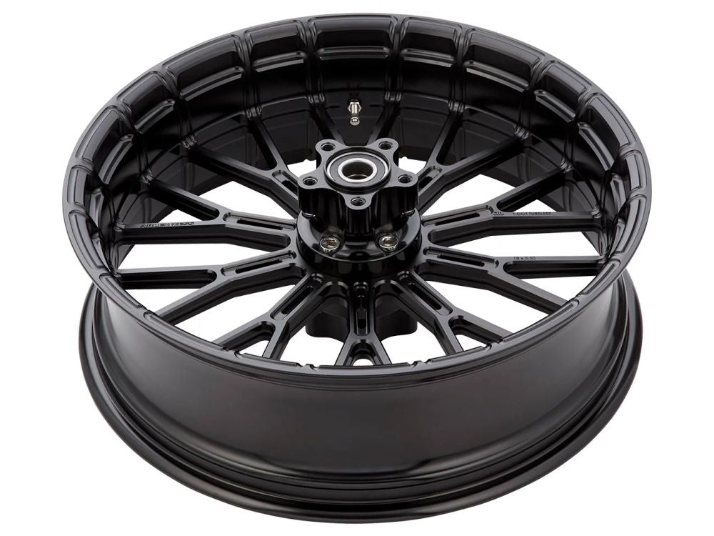 21in. x 3.5in. & 18in. x 5.5in. Y-Spoke Complete Wheel Set - Black. Fits Low Rider S 2020up & Low Rider ST 2022up