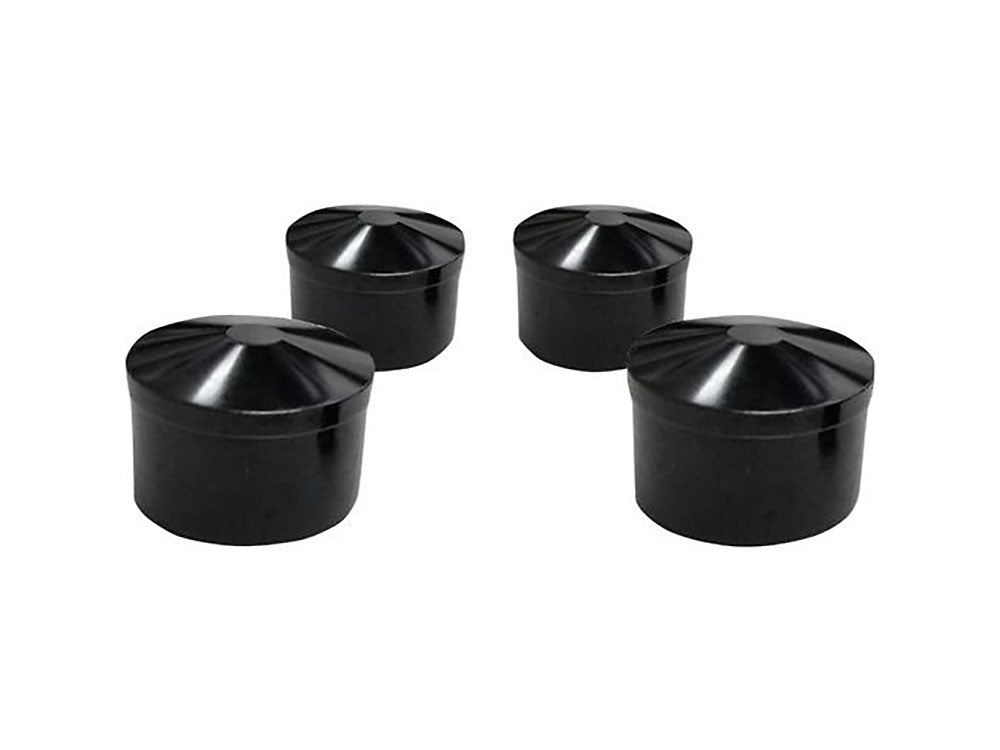 Smooth Head Bolt Covers - Black. Fits Big Twin 1985-2017 & Sportster 1986-2021