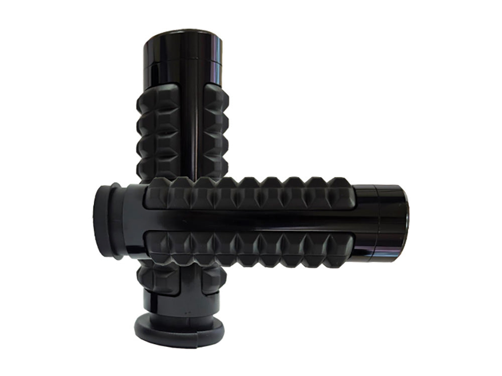 Gen2 Memory Foam Handgrips - Black. Fits Big Twin 2008-2024 with Throttle-by-Wire