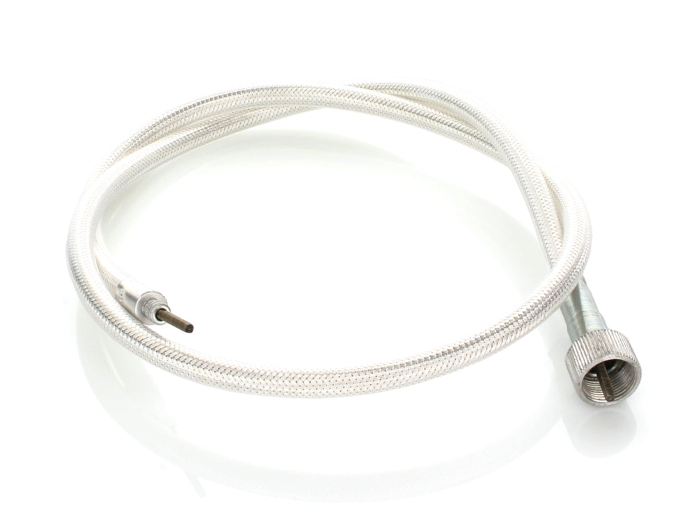 36in. Speedo Cable with 16mm Nut - Platinum Braided.