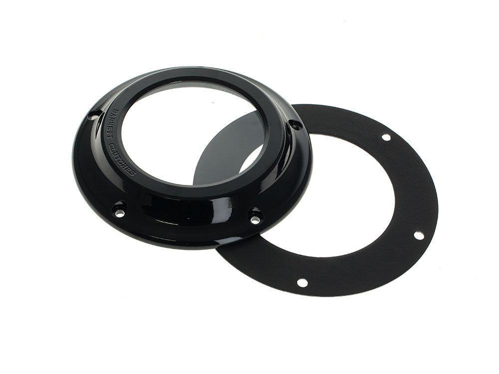 Scorpion Series Clear Derby Cover - Black. Fits Touring 2016up