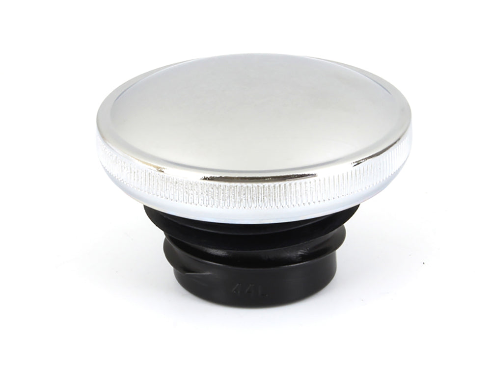 Screw-In Fuel Caps - Chrome. Fits H-D 1982-1995.