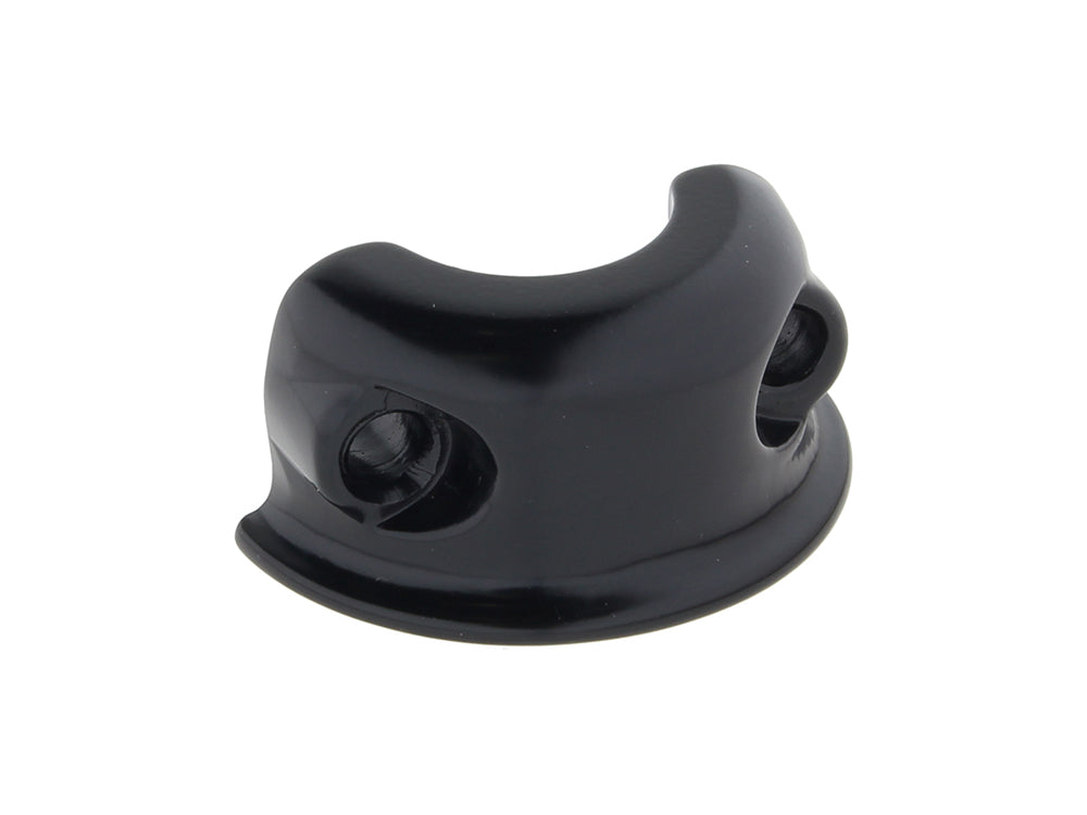 Handlebar Control Clamp - Black. Fits Left or Right Hand. Fits Softail 1996-2014, Dyna 1996-2017, Touring 1996-2007 & Sportster 1996-2003.