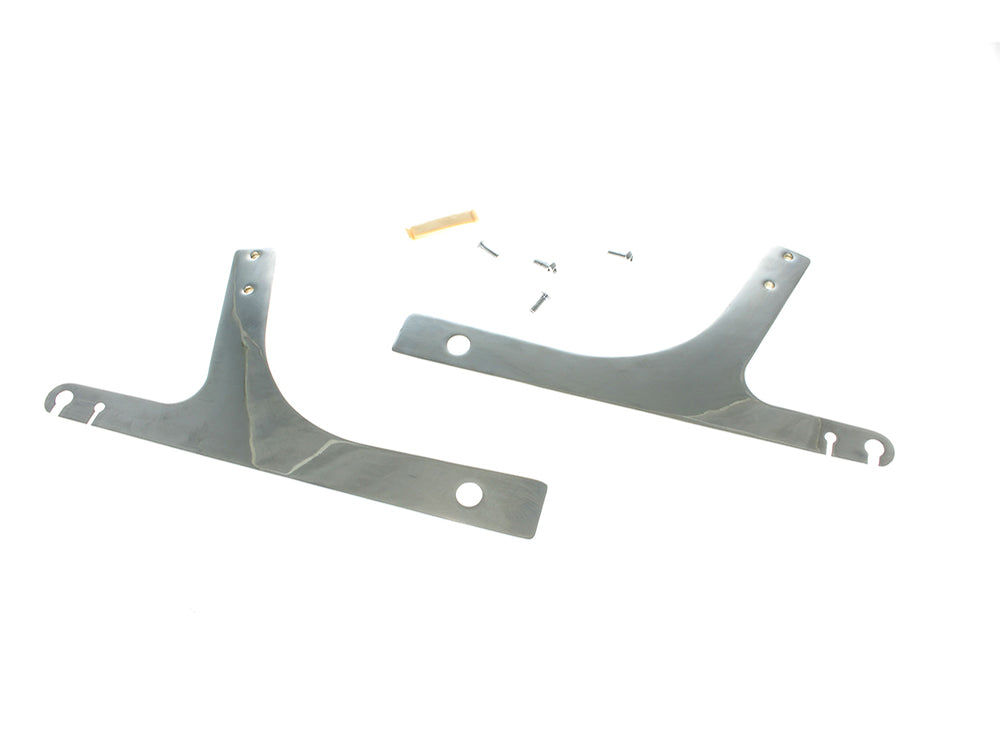 Sissy Bar Side Straps - Chrome. Fits Dyna 1991-2001