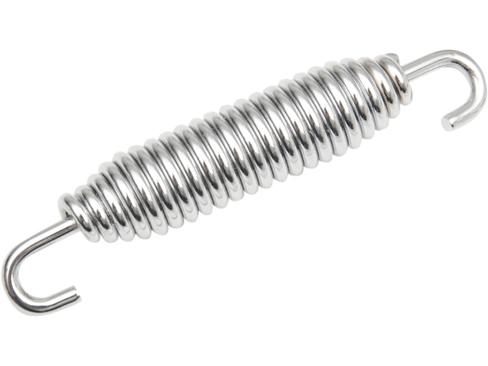 Jiffy Stand Spring - Chrome. Fits Softail 1986-2006, Sportster 1986-2021, Touring 1991-2006, FXR 1991-1994 & V-Rod 2002-2017