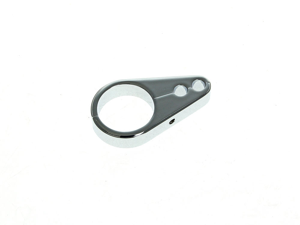 1-1/4in. Cable Clamp with Dual Throttle & Idle Cable Holes - Chrome