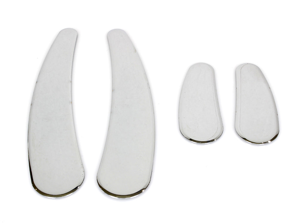 Frame Inserts - Chrome. Fits Softail 1986-2006.