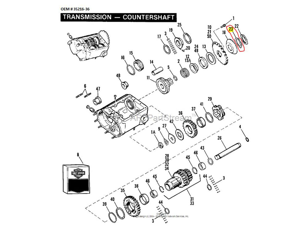 Transmission Main Shaft Sprocket Locktab - Pack 10. Fits Big Twin 1936-Early 1983.
