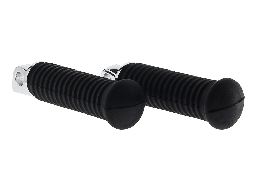 Footpegs with Black Rubber & Male Mount.