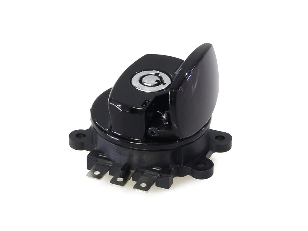Ignition Switch - Gloss Black. Fits Softail 2003-2010, Road King 2003-2013 & Dyna Wide Glide 2003-2011.