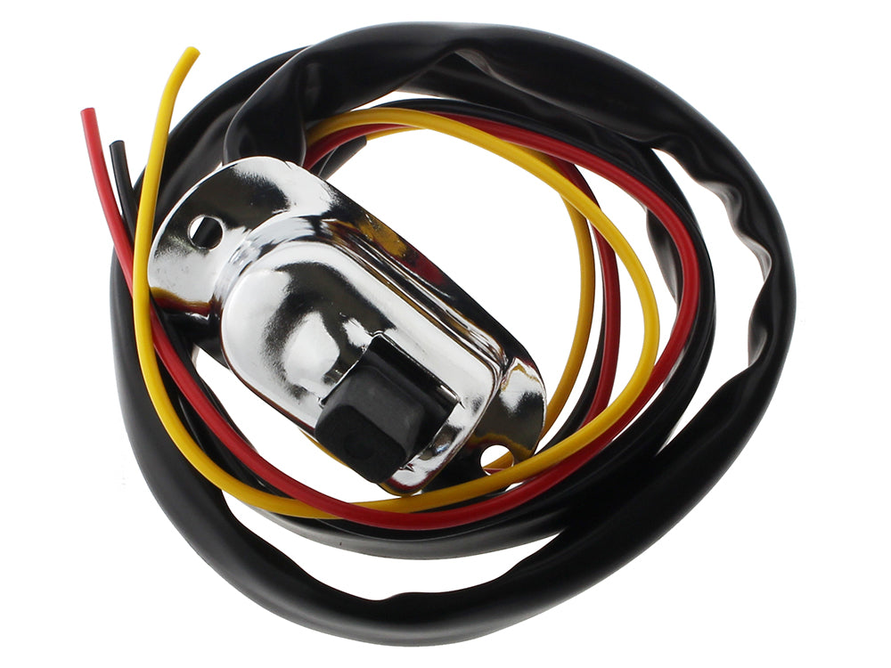 Headlight High / Low Switch - Chrome. Fits any 1in. Handlebar.