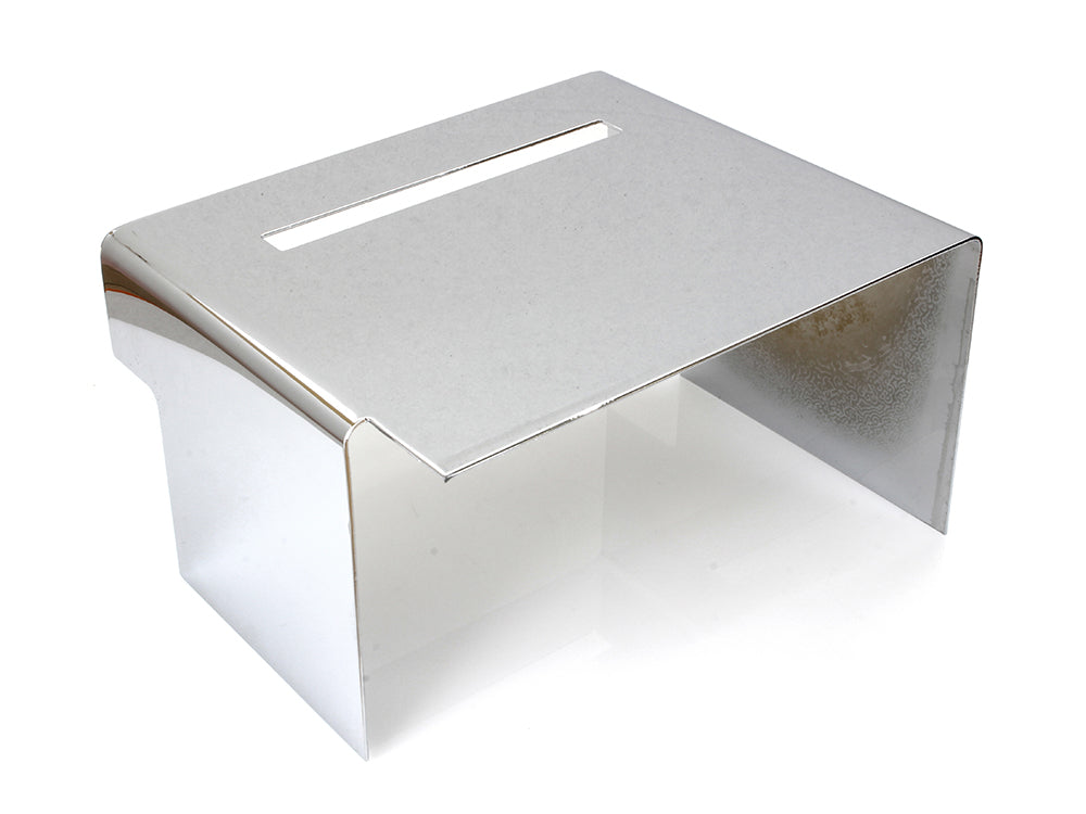 Smooth Battery Side Cover - Chrome. Fits FXE 1973-1986 & Sportster 1982-2003.