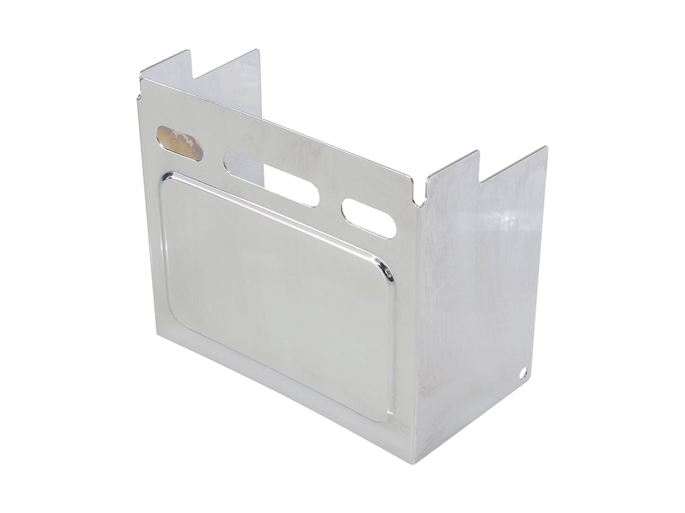 Battery Side Cover - Chrome. Fits Dyna 1991-1996