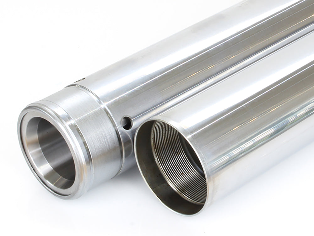 Hard Chrome Fork Tubes. +6in. Oversize. Fits 39mm Narrow Glide Front End 2004-2021
