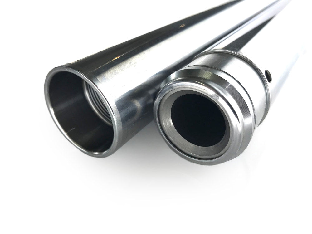 Hard Chrome Fork Tubes. +2in. Oversize. Fits 39mm Narrow Glide Front End 1994-2003