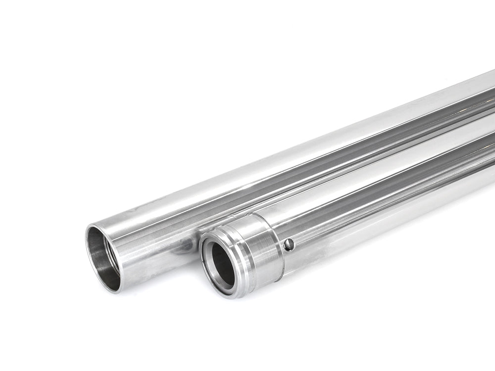 Hard Chrome Fork Tubes. +6in. Oversize. Fits 39mm Narrow Glide Front End 1994-2003