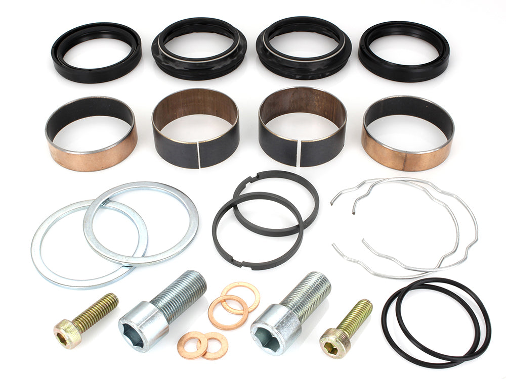 Fork Rebuild Kit. Fits 49mm Tubes. Fits Dyna 2006-2017, Rocker 2008-2011, V-Rod 2002-2011 & Breakout 2013-2017