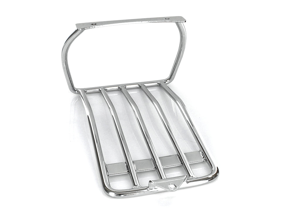Luggage Rack - Chrome. Fits FXST 2006-2015 with 200 Rear Tyre & Bob Tail Fender.